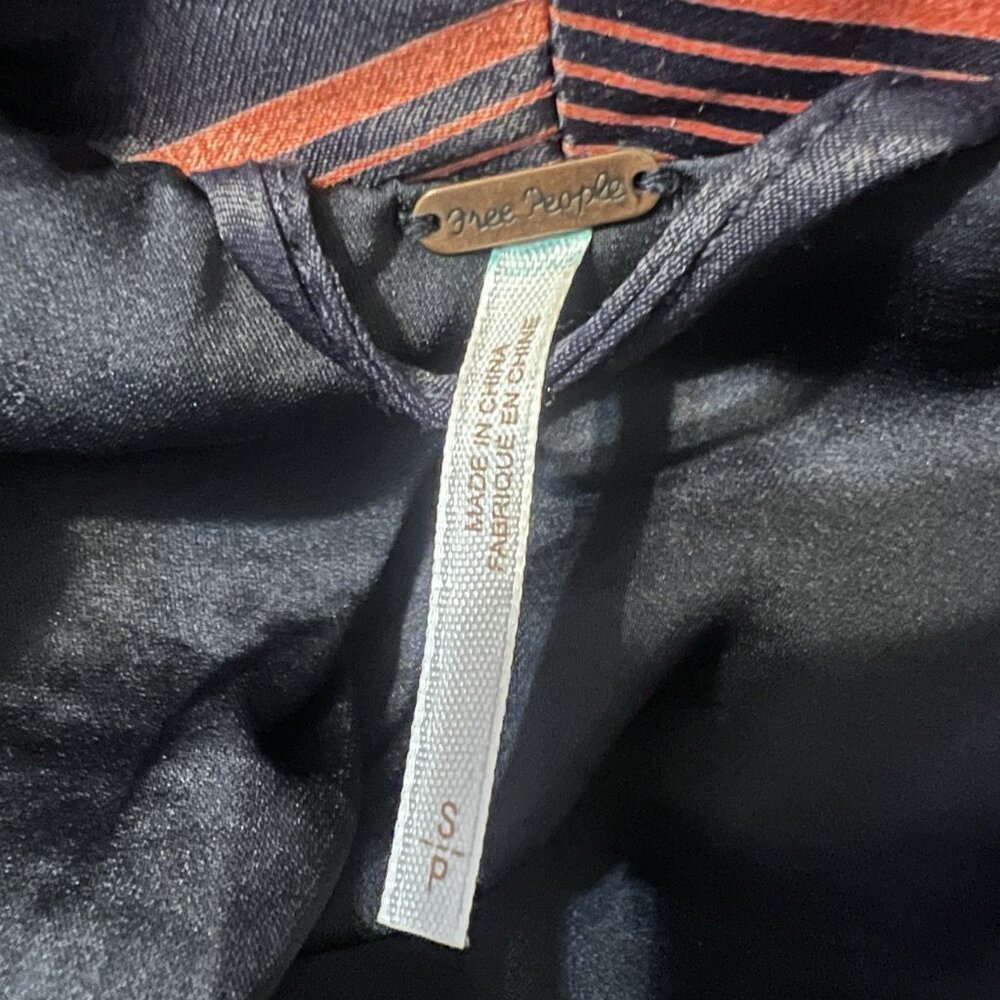 Free People Atrium Striped Duster S Hummingbird Lounge Jacket Robe Embroidered - Picture 9 of 13